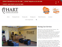 Tablet Screenshot of harthearingcare.com
